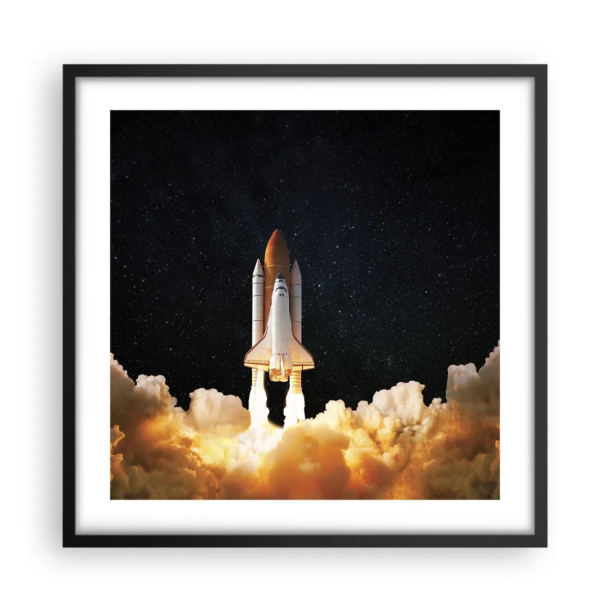 Affiche dans un cadre noir - Poster - Ad astra! - 50x50 cm