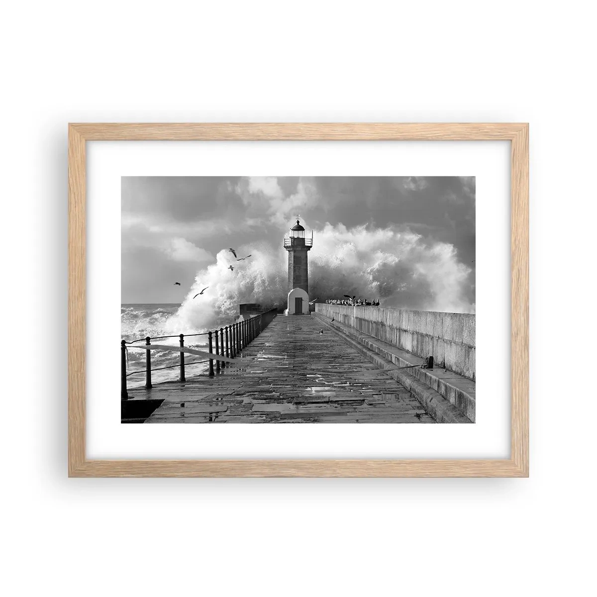 Affiche dans un chêne clair - Poster - Sans peur - 40x30 cm