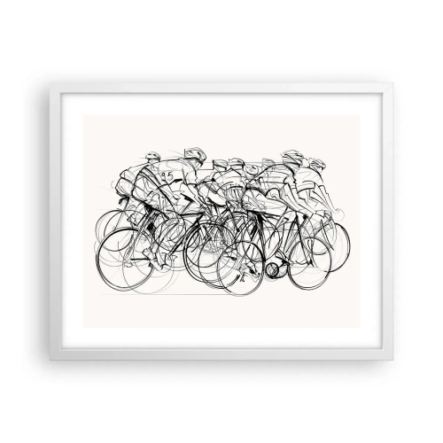 Affiche dans un cadre blanc - Poster - Ensemble en équipe - 50x40 cm