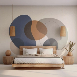 Papier peint sur mesure Autocollant Deluxe - Gouttes de couleur - Abstraction, Morceau, Graphique