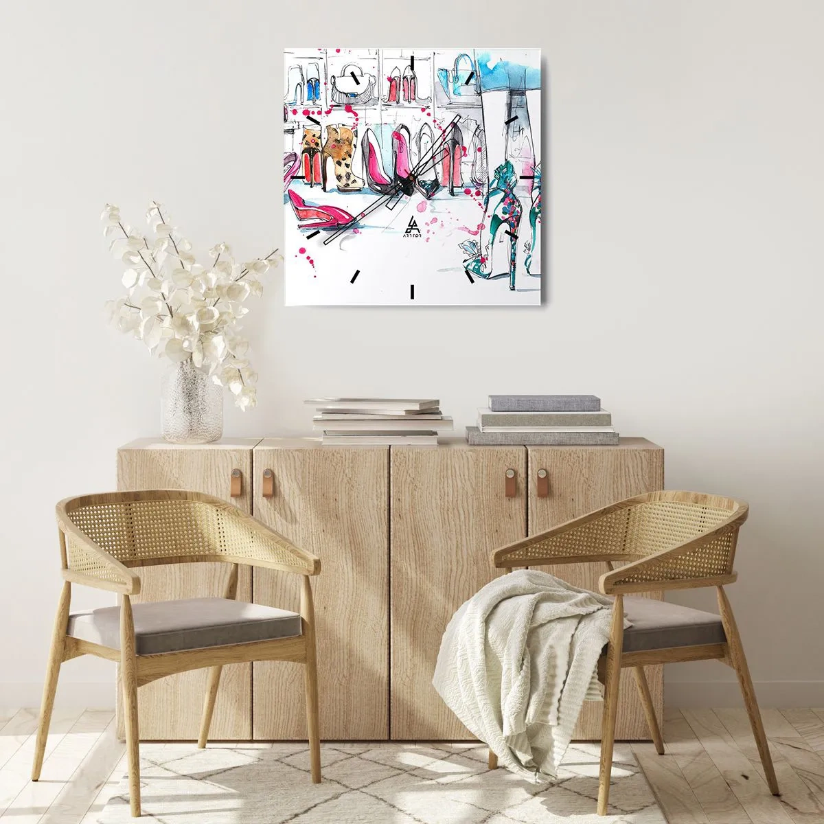 Horloge murale - Pendule murale - Sésame, ouvre-toi - 30x30 cm