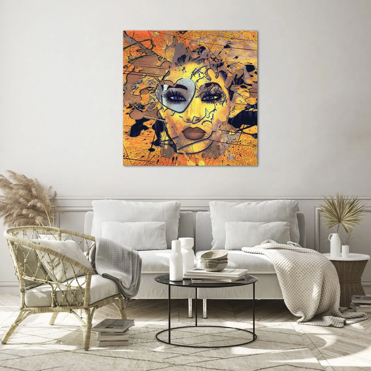 Impression sur verre - Image sur verre - Beauté ensoleillée - 60x60 cm