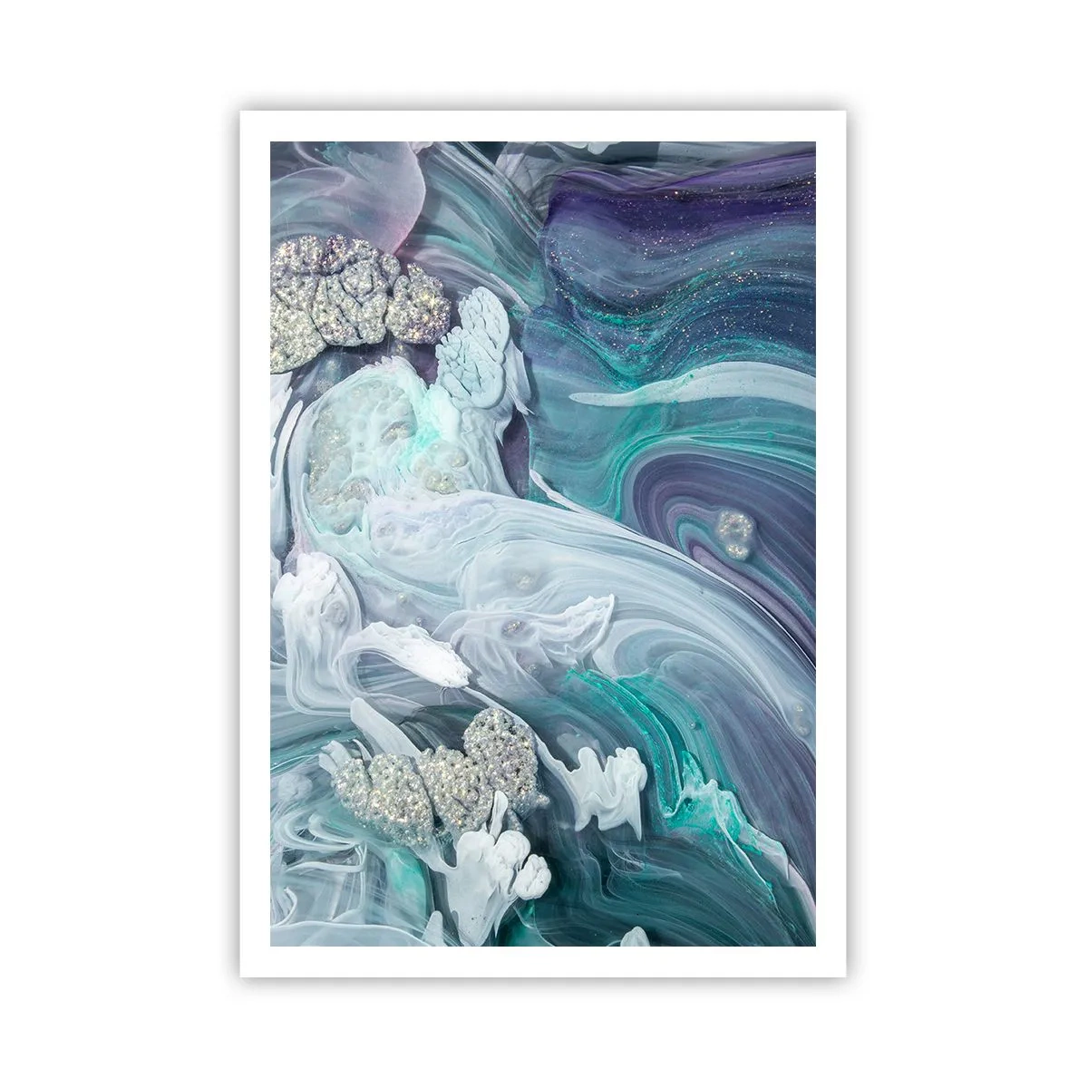 Affiche - Poster - Courants bleus - 70x100 cm