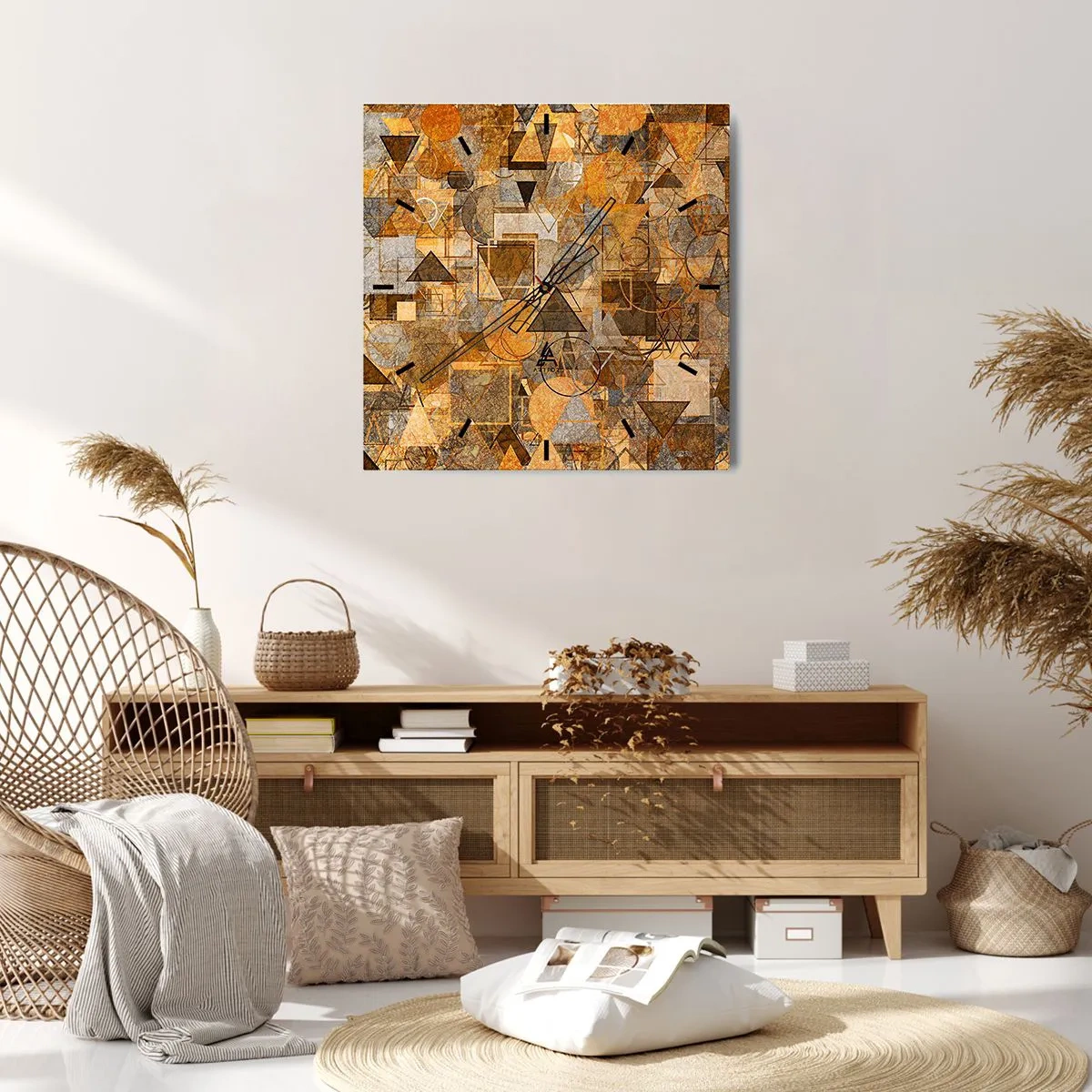 Horloge murale - Pendule murale - Le monde en forme - 30x30 cm