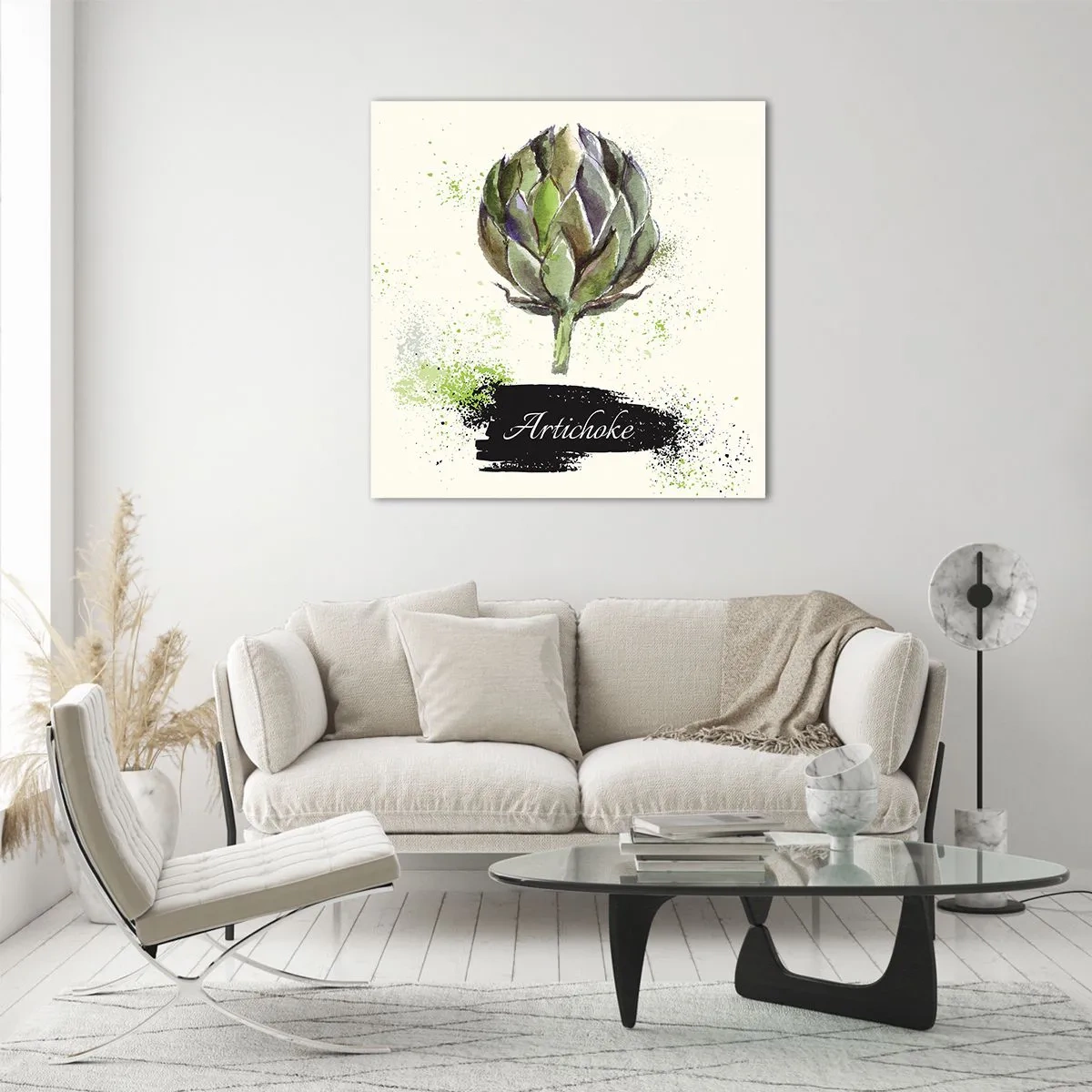Impression sur verre - Image sur verre - Vive les légumes! - 30x30 cm