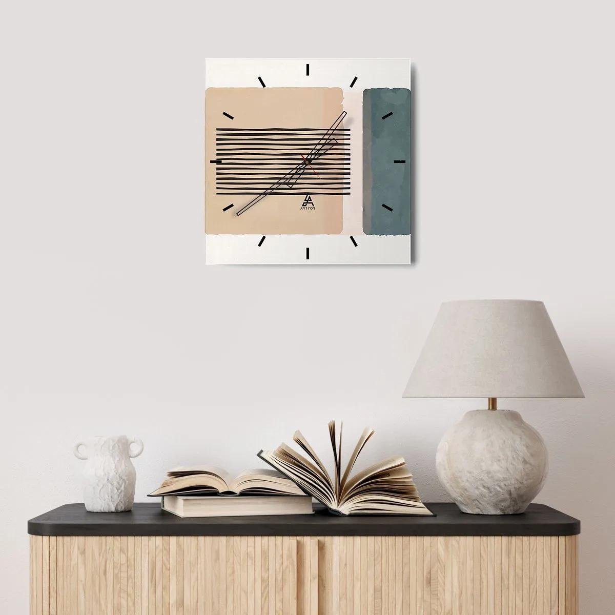 Horloge murale - Pendule murale - Tout est en ordre - 30x30 cm