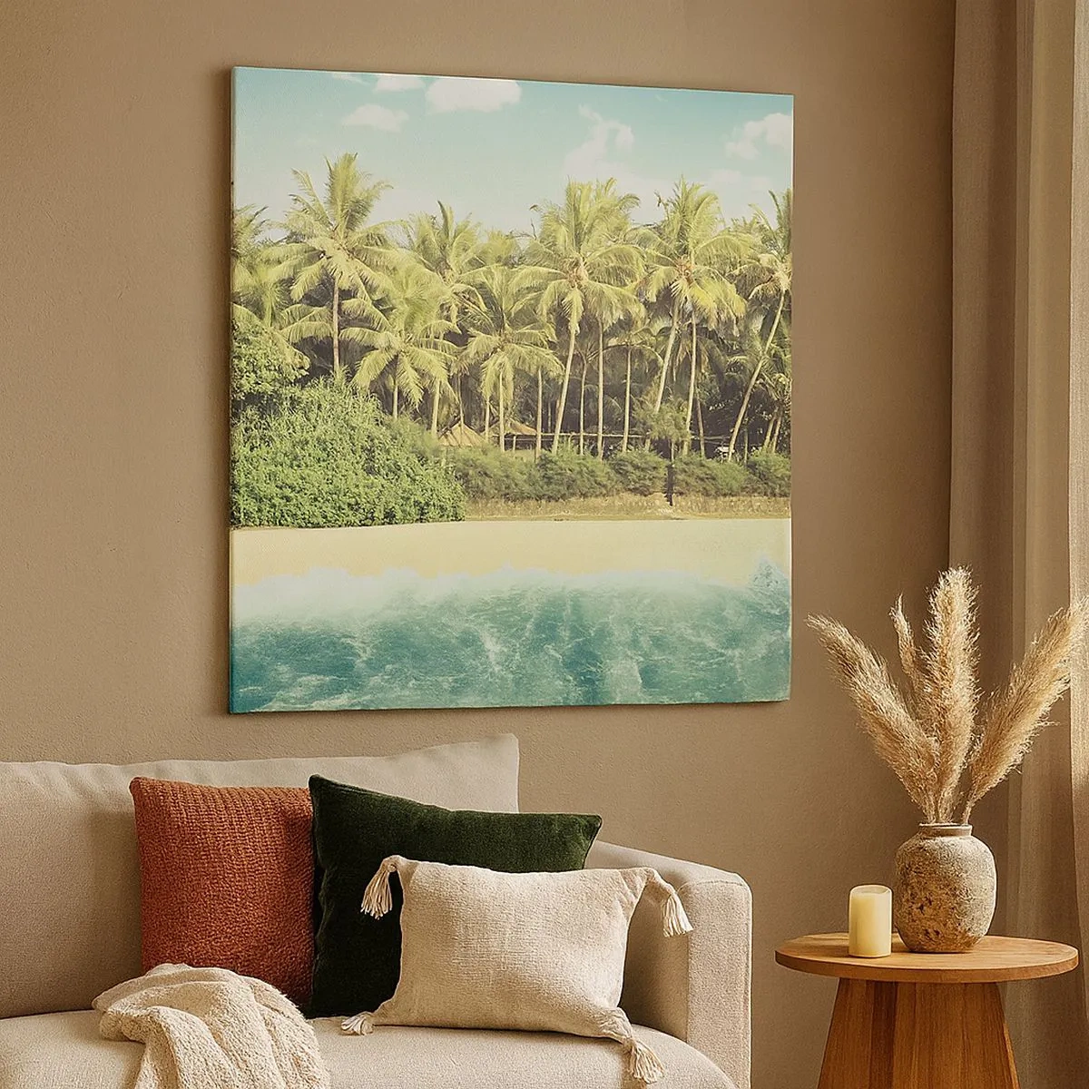 Impression sur toile - Image sur toile - Peut-être ici? - 30x30 cm