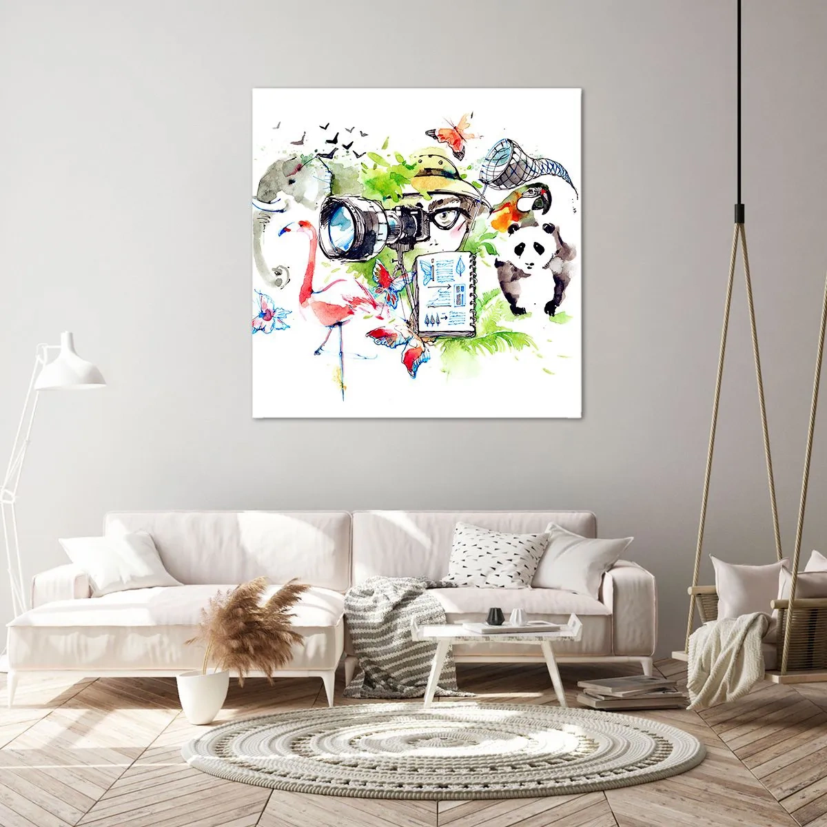 Impression sur toile - Image sur toile - Dans l'objectif d'un voyageu - 40x40 cm