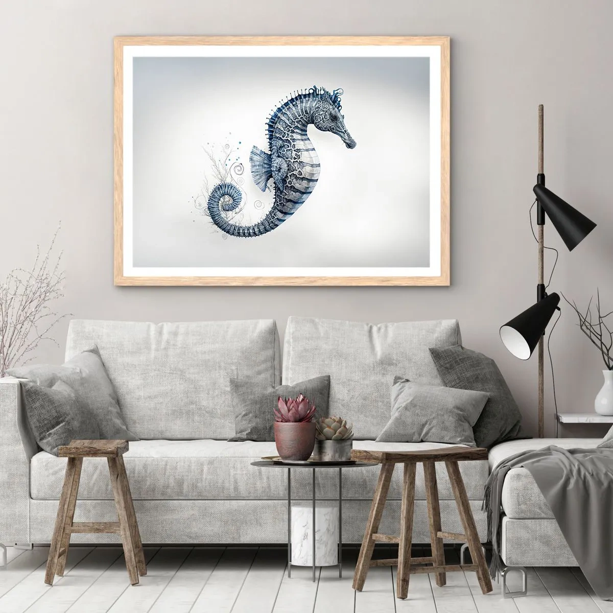 Affiche dans un chêne clair - Poster - Une subtile plaisanterie de la nature - 70x50 cm