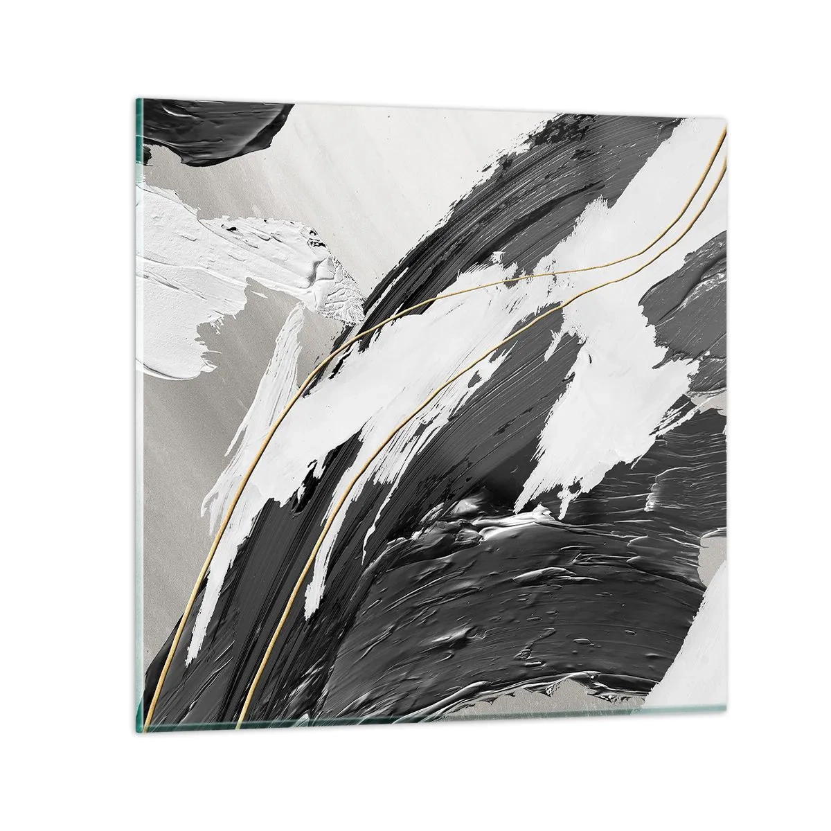 Impression sur verre - Image sur verre - L'abstraction à grande échelle - 50x50 cm