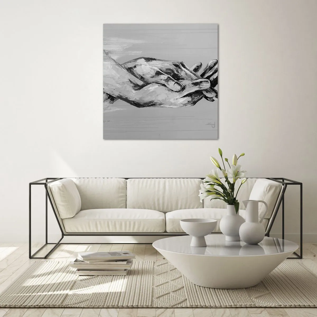 Impression sur verre - Image sur verre - Début... - 70x70 cm