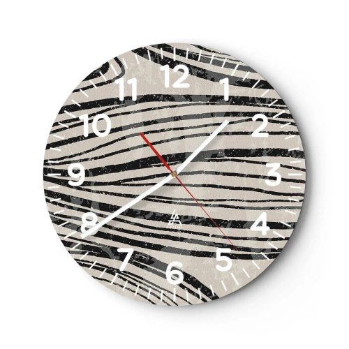 Horloge murale - Pendule murale - Ligne de marécage - 30x30 cm