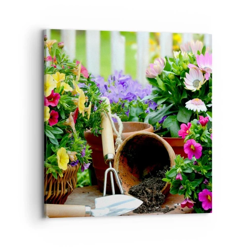 Impression sur toile - Image sur toile - Le jardin de Zosia - 70x70 cm