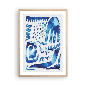 Affiche dans un chêne clair - Poster - Retour aux racines - 50x70 cm