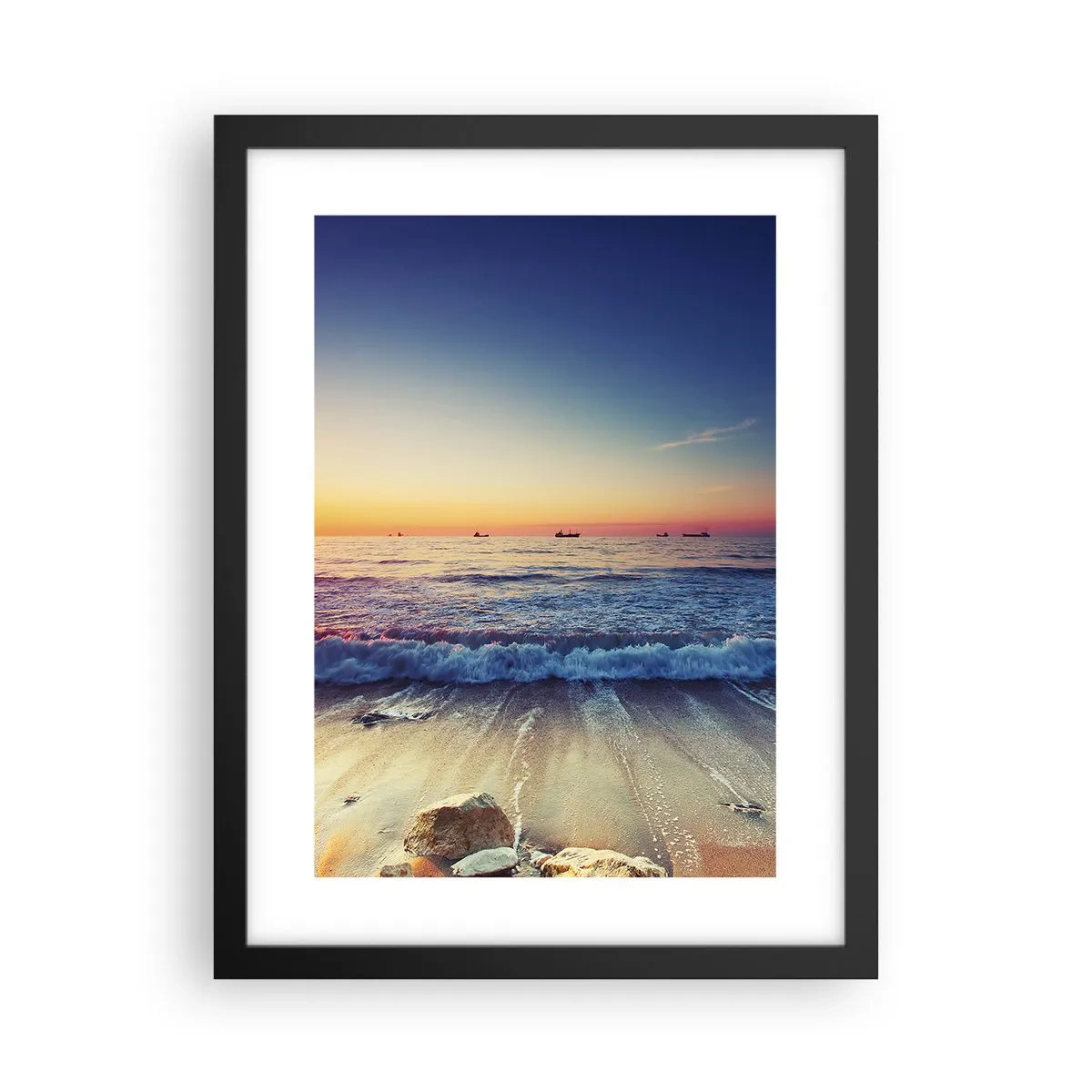 Affiche dans un cadre noir - Poster - Mais quel horizon ? - 30x40 cm