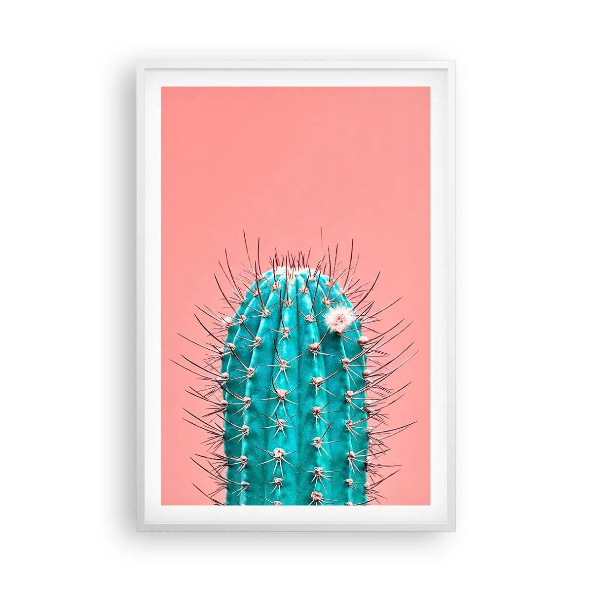 Affiche dans un cadre blanc - Poster - Juste regarde - 61x91 cm