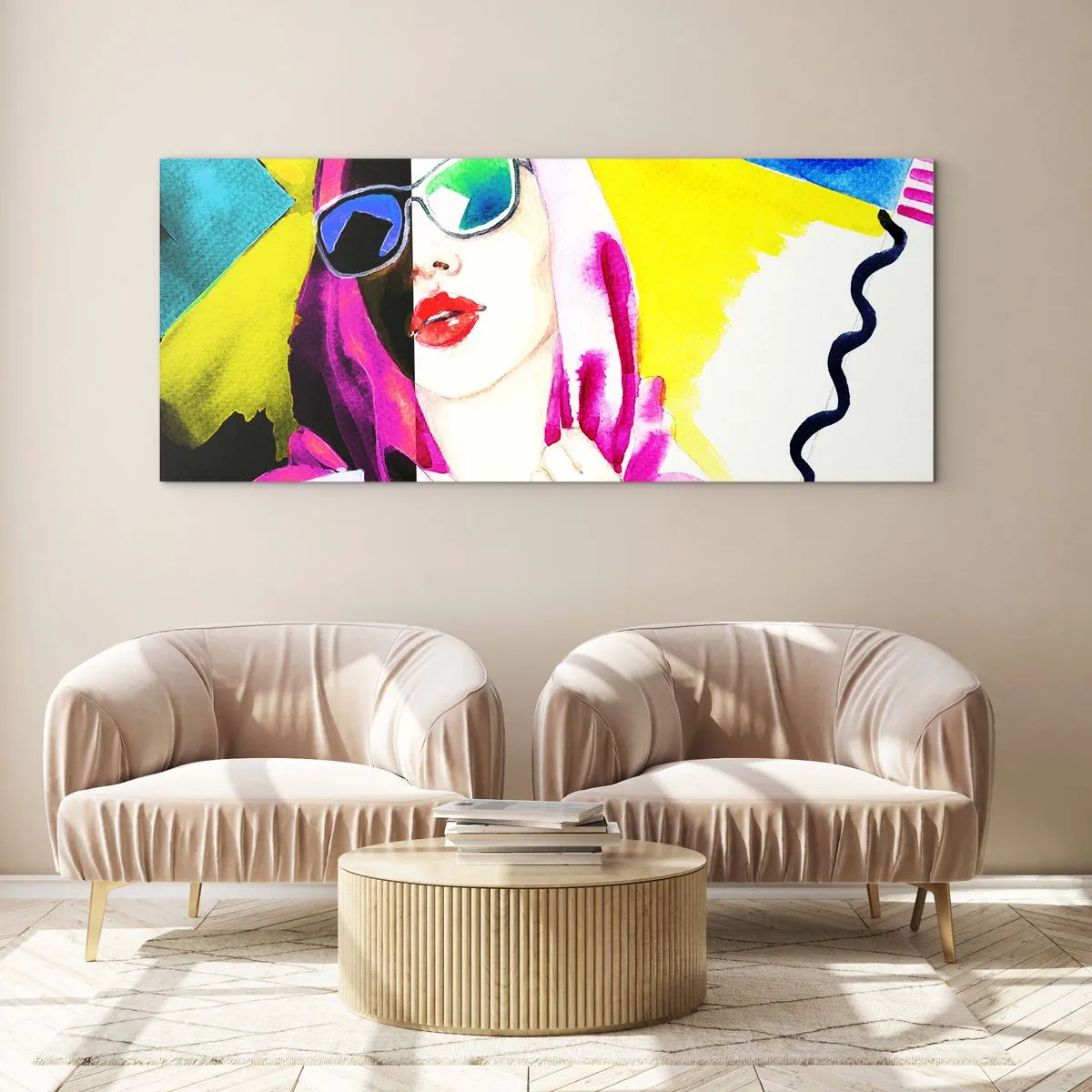 Impression sur verre - Image sur verre - je ne suis pas blanche et je ne suis pas noire - 100x40 cm