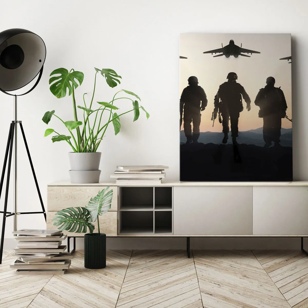 Impression sur toile - Image sur toile - Bienvenue dans notre monde - 55x100 cm