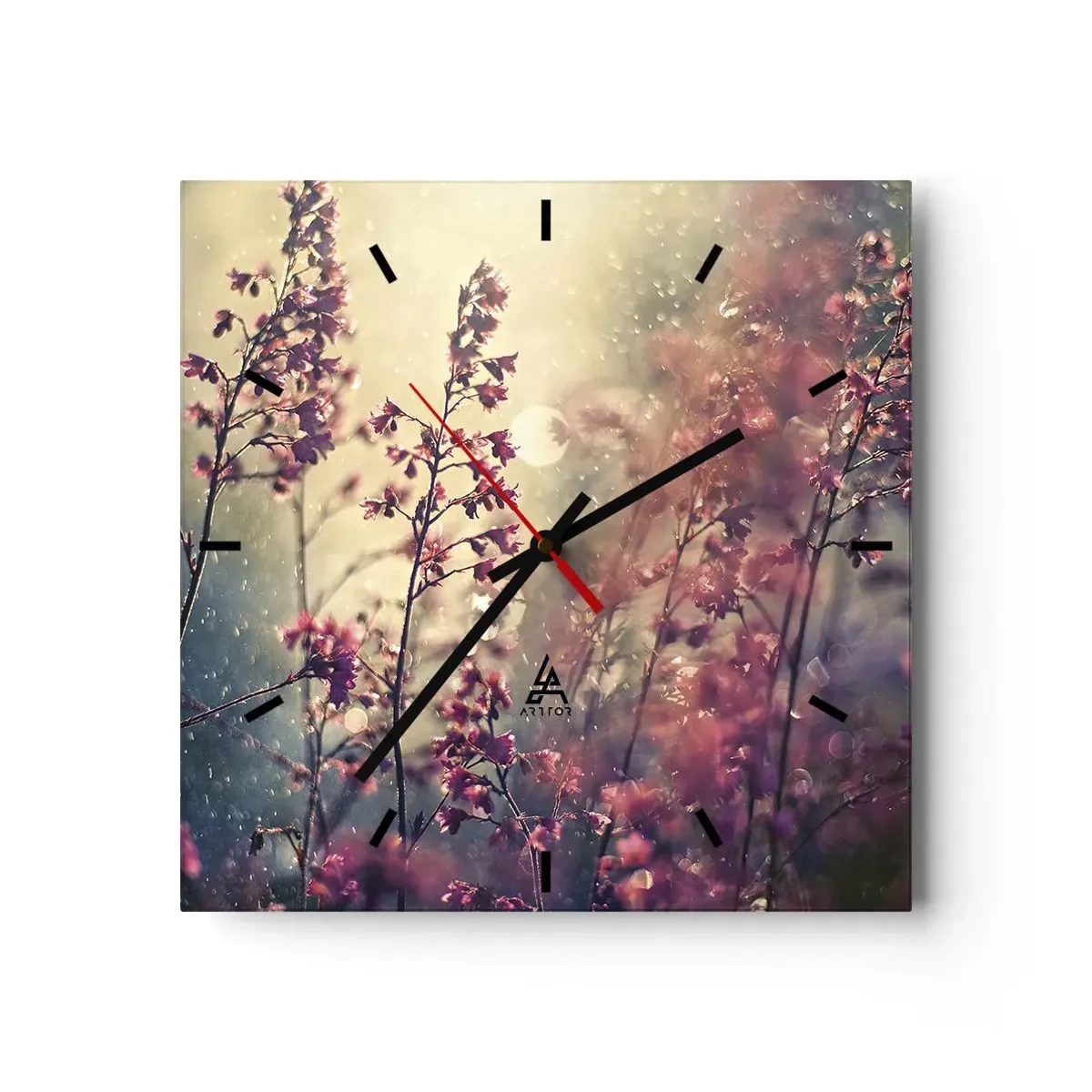 Horloge murale - Pendule murale - Jardin secret - 40x40 cm