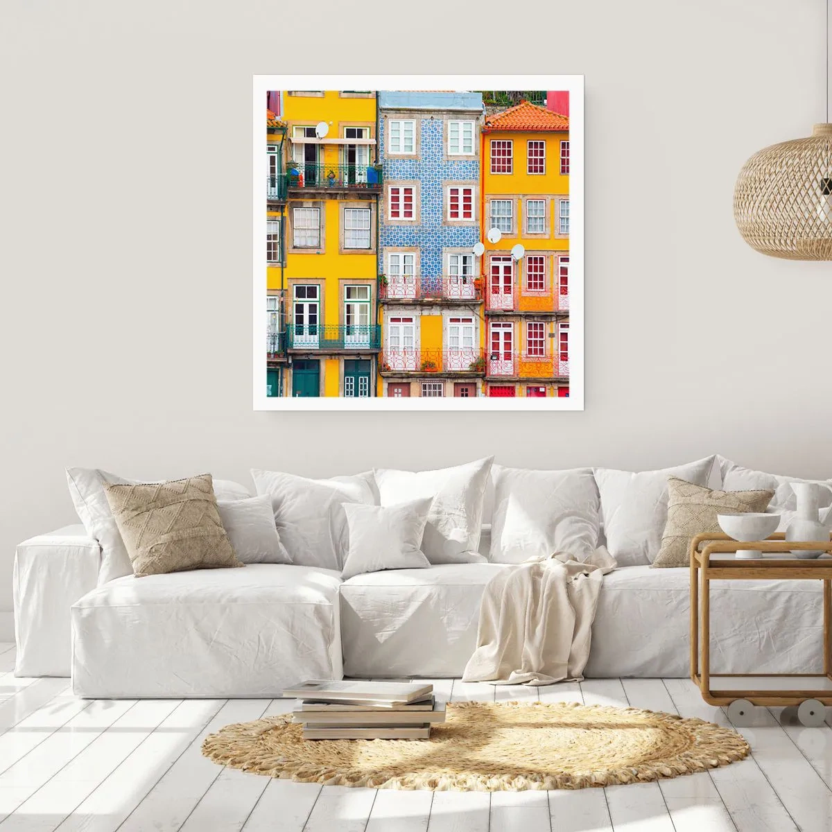 Affiche - Poster - Couleurs de vieille ville - 30x30 cm