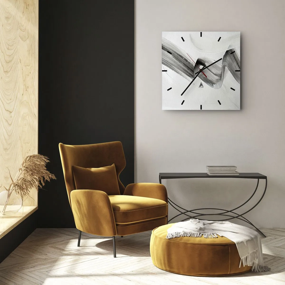 Horloge murale - Pendule murale - Mine de rien pour s'amuser - 40x40 cm