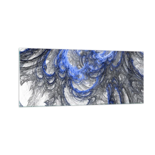 Impression sur verre - Image sur verre - La naissance d'une vague - 100x40 cm