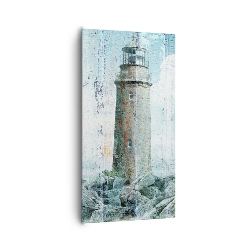 Impression sur toile - Image sur toile - Sur du vieux bois - 65x120 cm