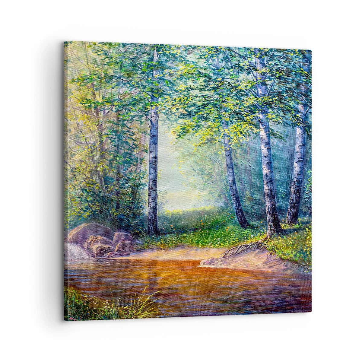 Impression sur toile - Image sur toile - Paysage idyllique - 60x60 cm