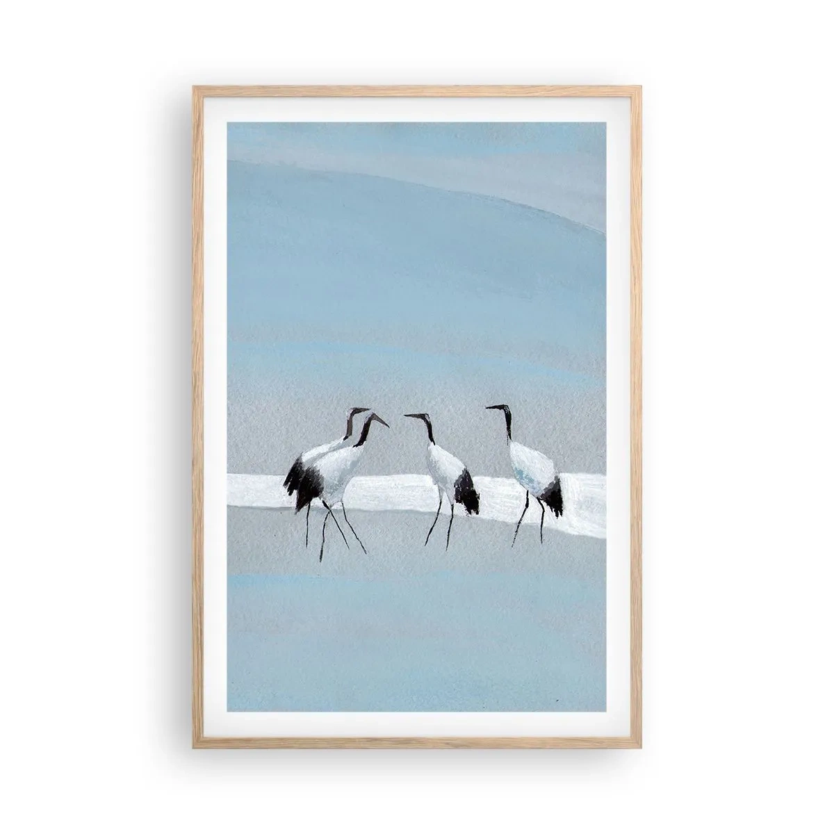 Affiche dans un chêne clair - Poster - Après une chaude journée - 61x91 cm