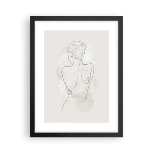 Affiche dans un cadre noir - Poster - Comme un instrument sensible - 30x40 cm