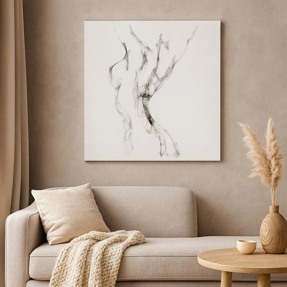 Impression sur toile - Image sur toile - Belle et forte - 30x30 cm