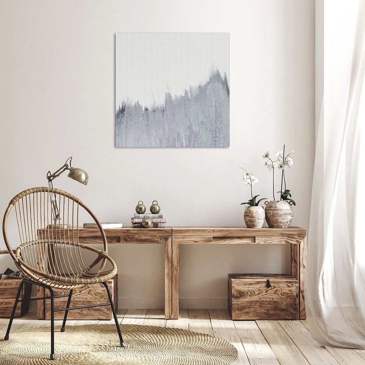 Impression sur toile - Image sur toile - Une esquisse mystérieuse - 30x30 cm