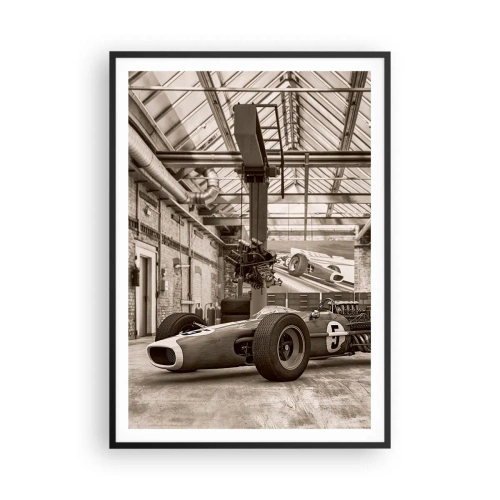 Affiche dans un cadre noir - Poster - Le repos du guerrier - 70x100 cm