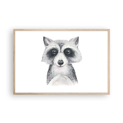 Affiche dans un chêne clair - Poster - Un moment pour s'émouvoir - 91x61 cm