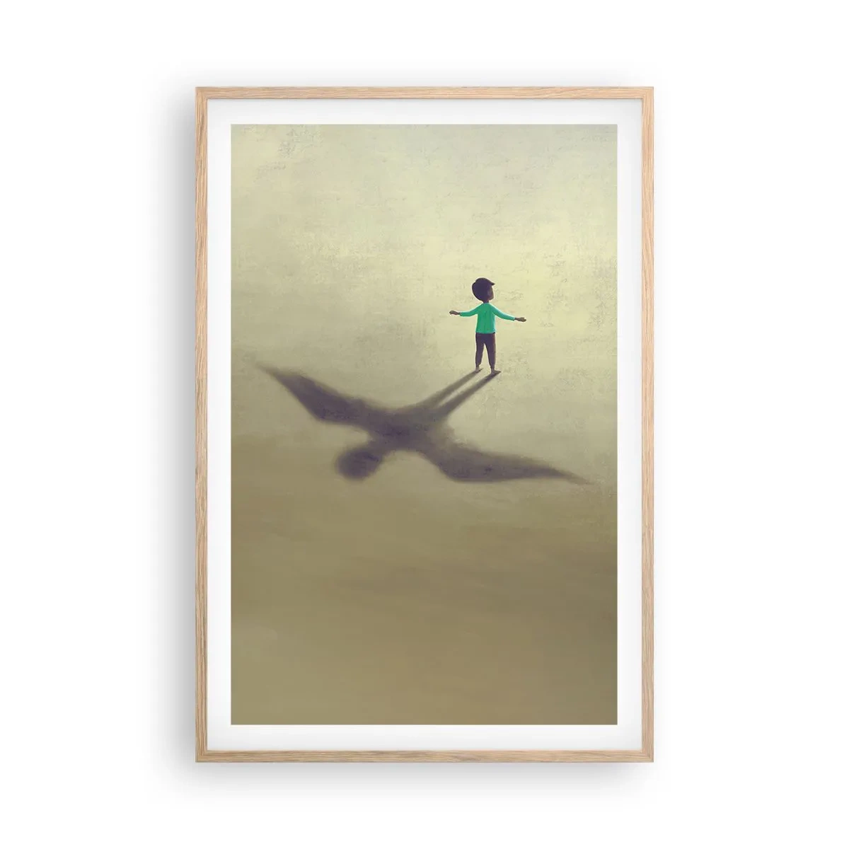 Affiche dans un chêne clair - Poster - Héros du futur - 61x91 cm