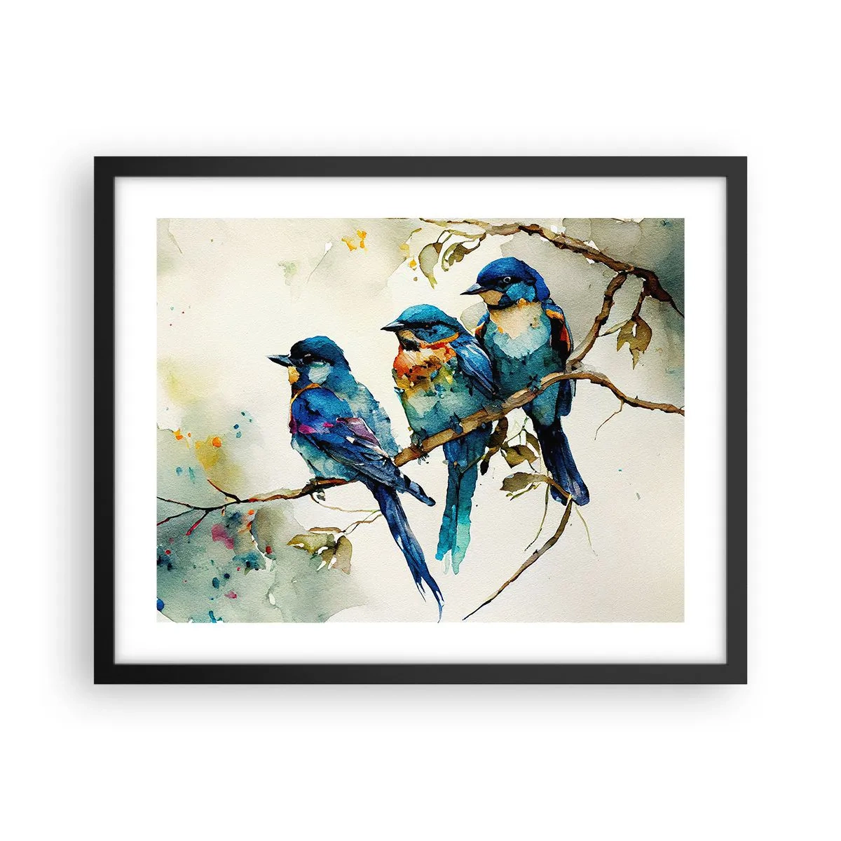 Affiche dans un cadre noir - Poster - A-t-il été offensé ? - 50x40 cm