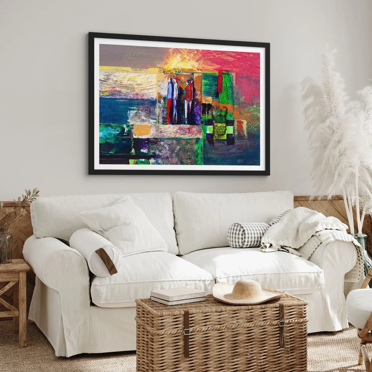 Affiche dans un cadre noir - Poster - Relations et émotions - 40x30 cm