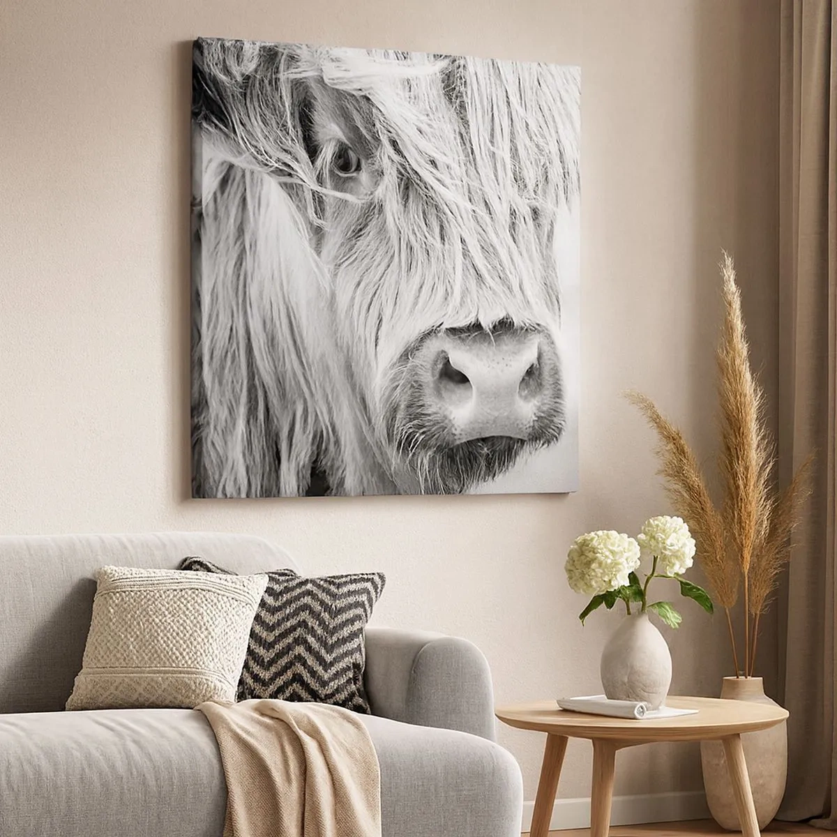 Impression sur toile - Image sur toile - Sauvagerie écossaise - 30x30 cm