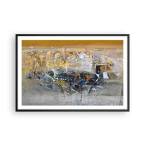 Affiche dans un cadre noir - Poster - Tout se met en place - 91x61 cm