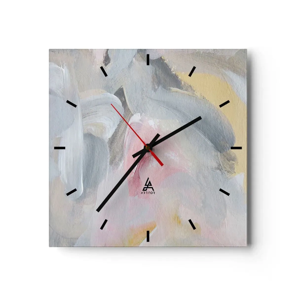 Horloge murale - Pendule murale - Dans un monde pastel - 40x40 cm