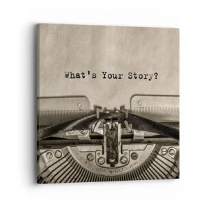 Impression sur toile - Image sur toile - Réponds-moi - 40x40 cm