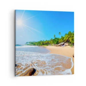 Impression sur toile - Image sur toile - Un endroit exotique pour vous - 50x50 cm