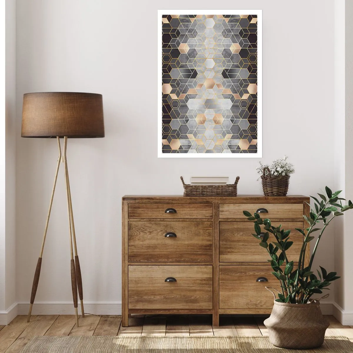 Affiche - Poster - Composition de diamants - 40x50 cm