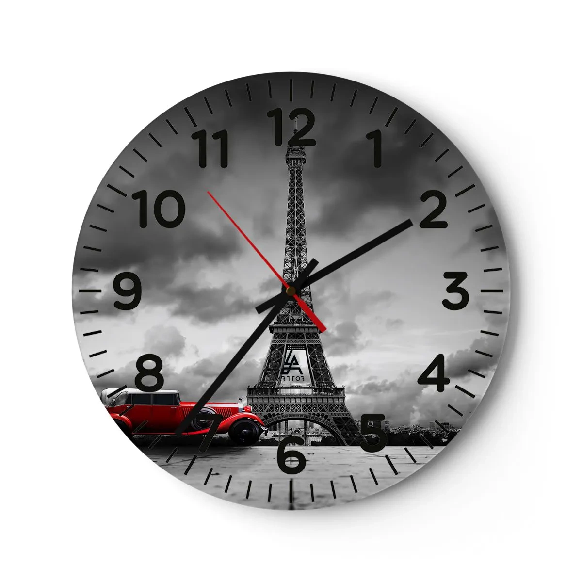 Horloge murale - Pendule murale - Il n'y a pas si longtemps à Paris - 30x30 cm