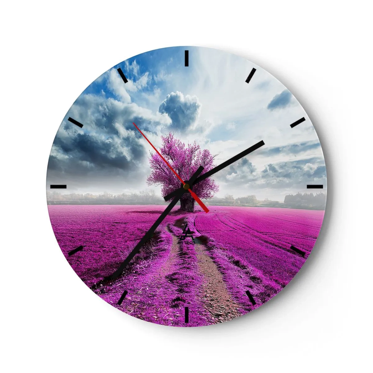 Horloge murale - Pendule murale - Lande - nature sauvage - 40x40 cm