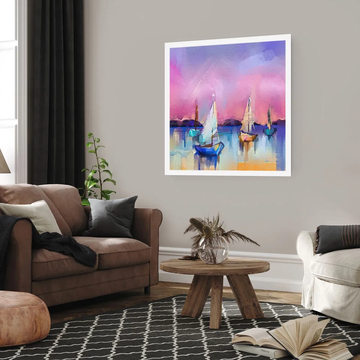 Affiche - Poster - Direction: les eaux larges - 60x60 cm