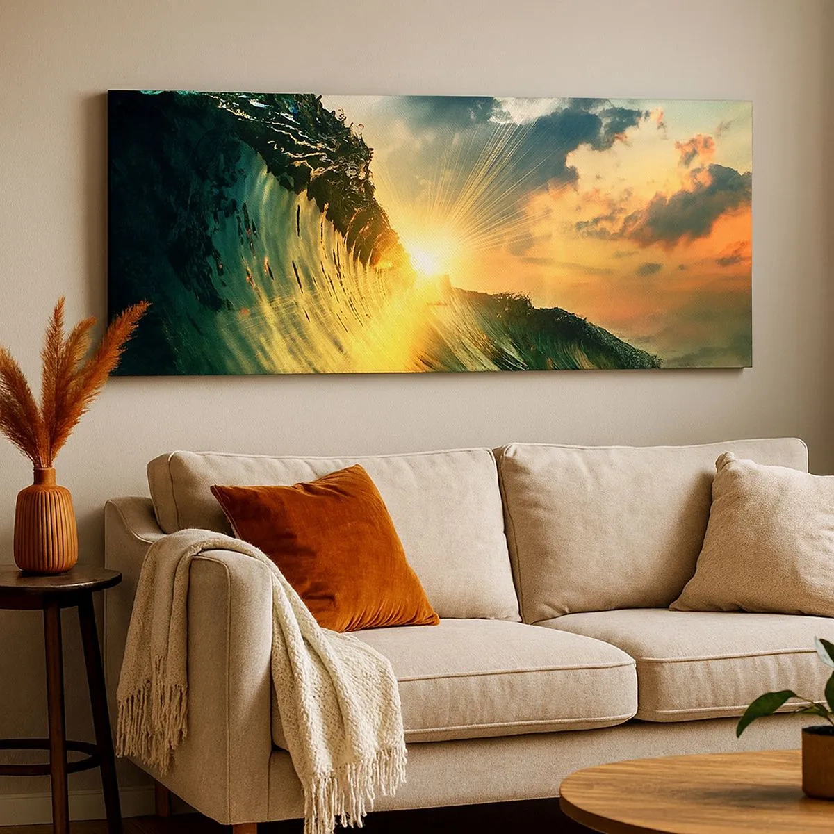 Impression sur toile - Image sur toile - Surfeur, où es-tu ? - 100x40 cm