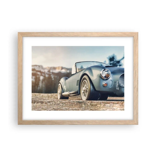 Affiche dans un chêne clair - Poster - Ce qui compte c'est le style - 40x30 cm