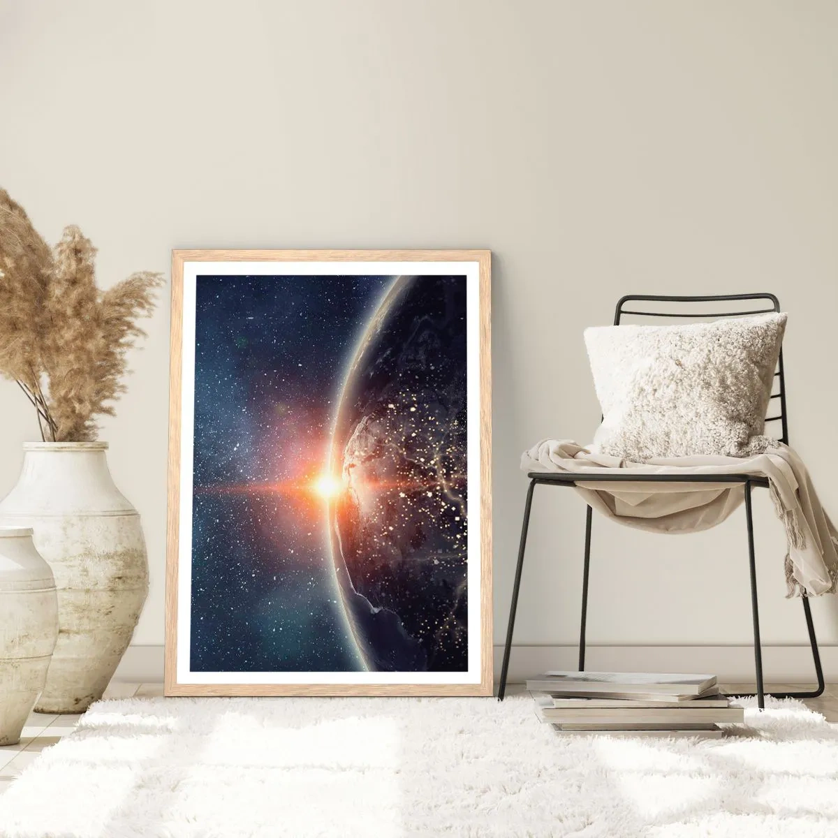 Affiche dans un chêne clair - Poster - Dans une nouvelle perspective - 70x100 cm