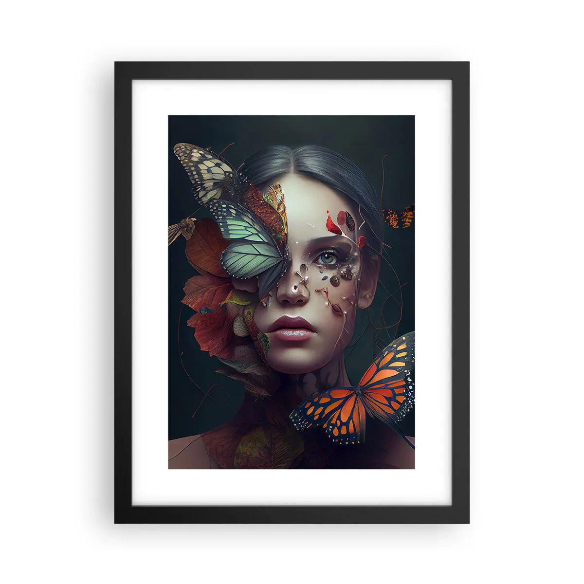Affiche dans un cadre noir - Poster - Une merveilleuse métamorphose - 30x40 cm